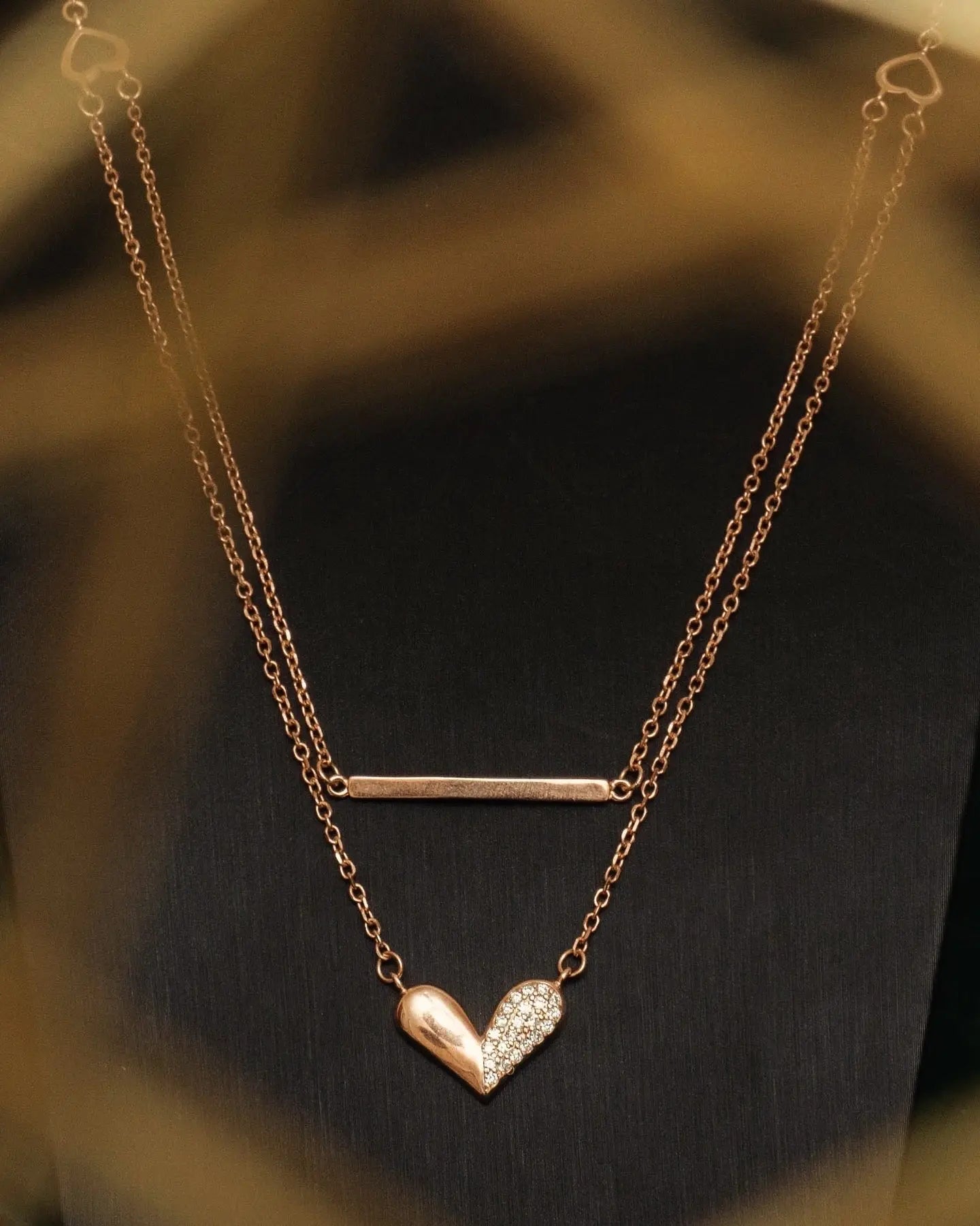 Blush Heart Necklace -A Soft Glow of Love Nysa Jewels
