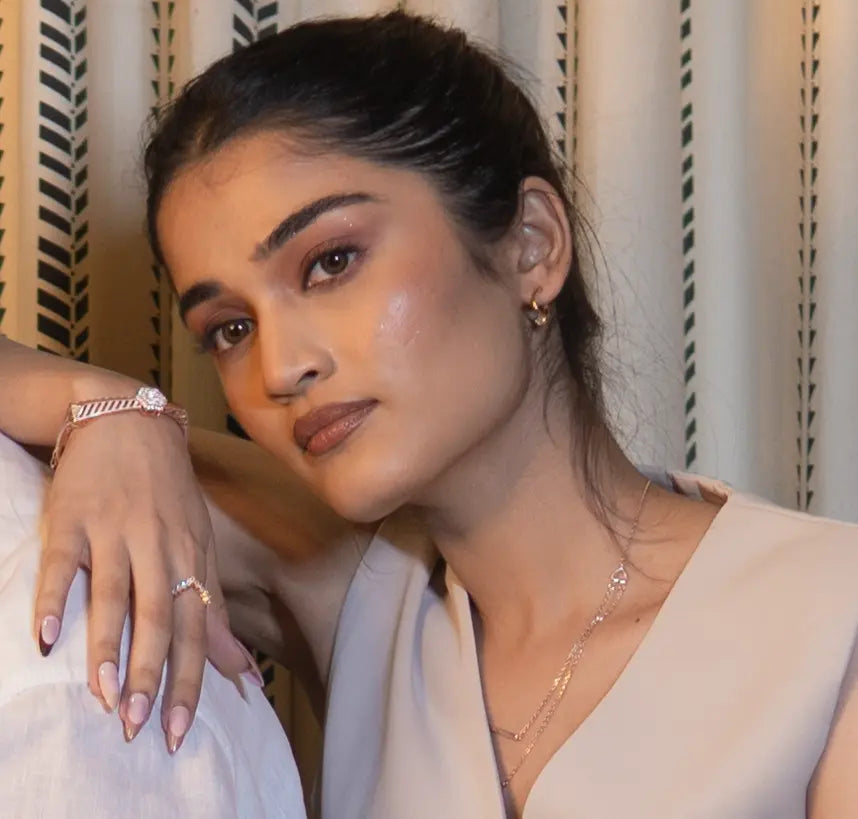 Rose Gold Gleam Cuff Nysa