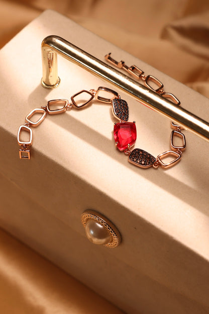 Rouge Silver Bracelet for Women (925 Sterling Silver)