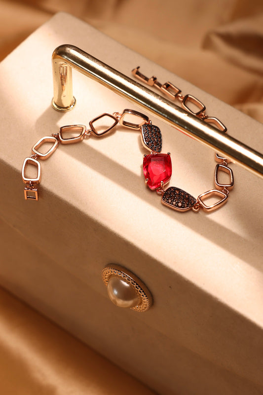 Rouge Silver Bracelet for Women (925 Sterling Silver)
