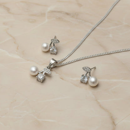 Pearl Essence Set - Timeless Elegance with a Touch of Grace Nysa Jewels