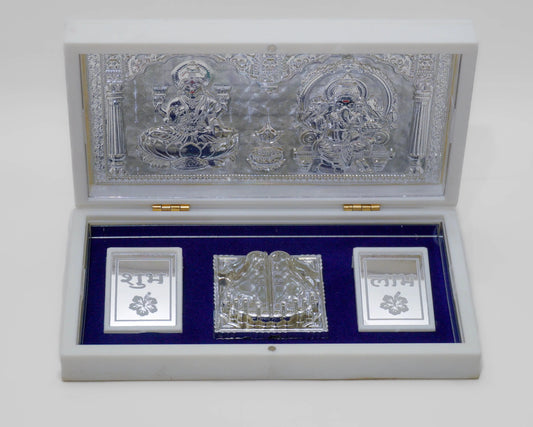 Pure 999 Silver Saraswati Box Frame