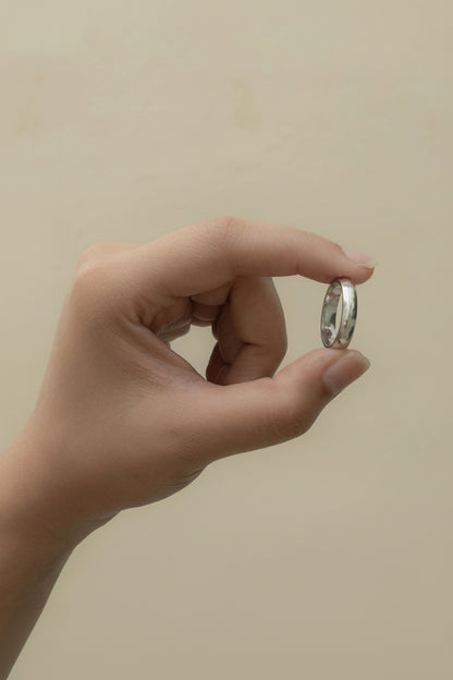 Pure Band Silver Ring for Women (925 Sterling Silver)